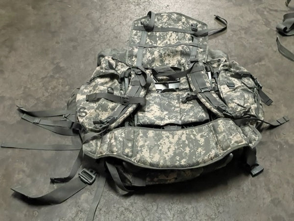 NEW!!! US Military ACU MOLLE Large Rucksack Field Pack Frame 6 PIECE COMPLETE SET NIB