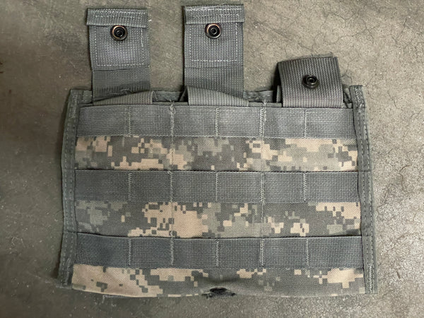 NEW!!! US Military Triple Three 3 Mag Magazine Pouch MOLLE ACU 3 X 30 ROUND GC