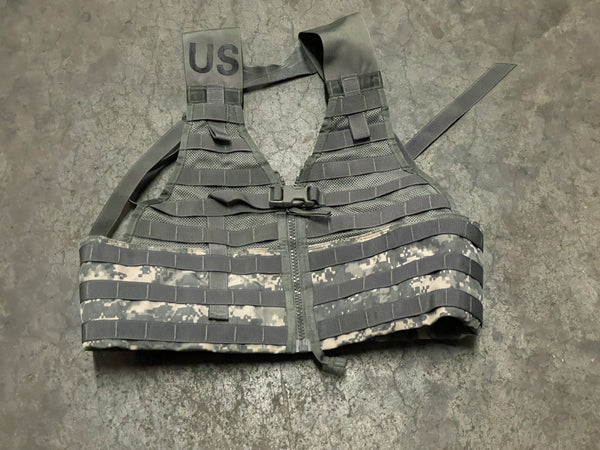 NEW!!! USGI ACU MOLLE II FIGHTING LOAD CARRIER FLC LBV TACTICAL VEST DIGITAL CAMO