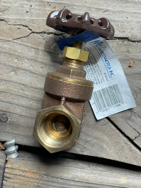 MATCO-NORCA 514T04 3/4" GATE VALVE, THREADED ENDS (IPS) LEAD FREE