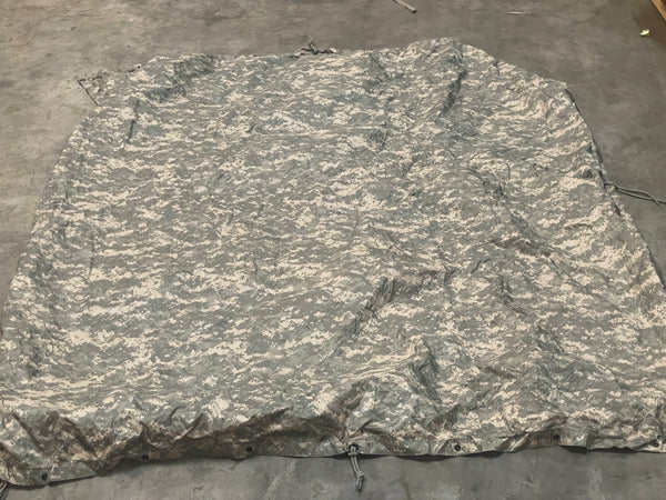 NEW!!!US Army ACU Tarpaulin Digital Camo Reversible Field Tarp UCP Military Waterproof