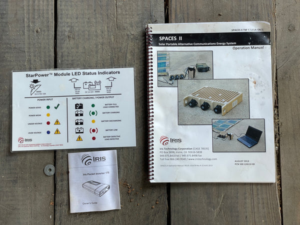 Iris Technology SPACES II Portable Military Solar Energy Field Kit 78535-103399