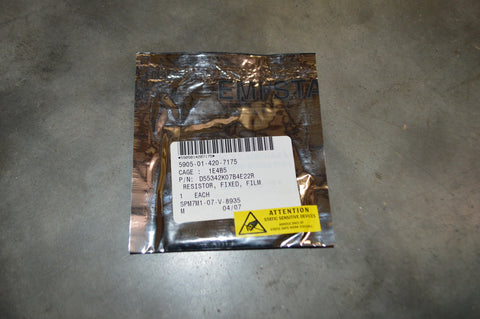 Fixed Resistor NSN:5905-01-420-7175 P/N:D55342K07B4E22R