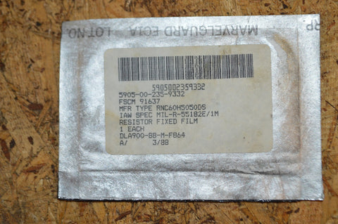 Film Fixed Resistor NSN 5905-00-235-9332 P/N: RNC60H5050DS