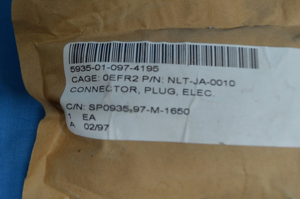 Electrical Plug Connector NSN:5935-01-097-4195 P/N:NLT-JA-0010