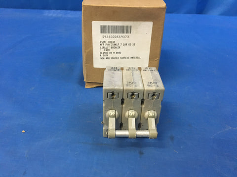 Heinemann 3XAM17-7-208-60-56 Circuit Breaker 7A/3P/208VAC NSN:5925-00-055-9373