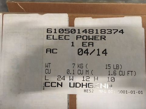 NOS US Military Power Supply, NSN:6105-01-481-8374, P/N:0874/850-01