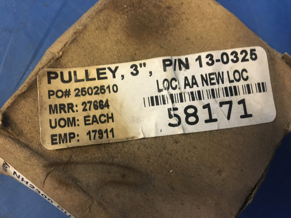 Maury NH2300 Pulley 3" X 5/8 Bore, P/N:13-0325