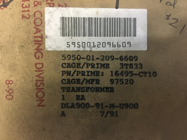 Basler Electric 16495CT10 Current Transformer NSN:5950-01-209-6609