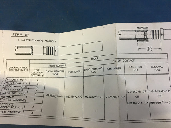 Deorane Aircraft M39029/77-428 Connector Pin Kits MIL-DTL-38999 Crimp