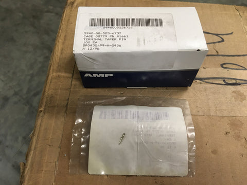 BOX OF 100 AMP Electrical Taper Pin Terminal NSN:5940-00-523-6737 Model:623499-1 P/N: 41661