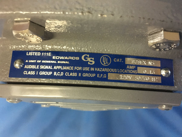 Edwards Signaling 878EX-N5 Vibrating Horn, 110/100 db, Heavy Duty Explosion Proof NSN:6350DSDETECTO