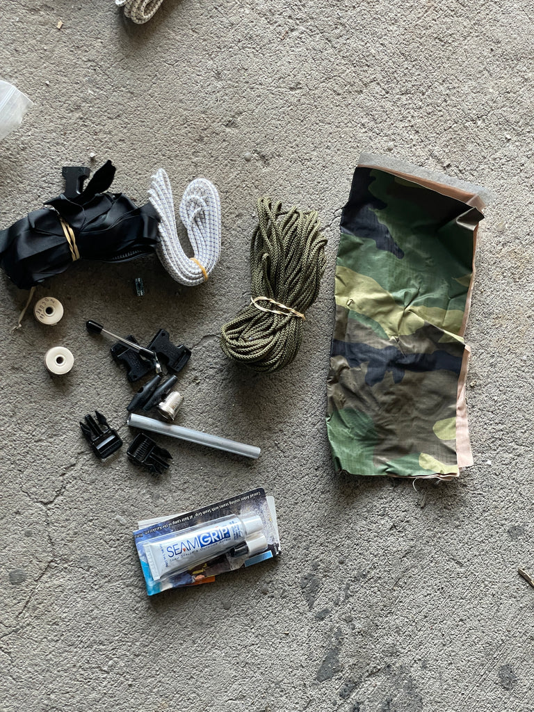 USMC Eureka Diamond Combat Tent Repair Kit Small Parts TCOP & 2 Man OD